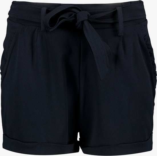 CUPSHE Strandjurk voor dames, zonder mouwen, met geribbelde breisel, zwemkleding, strandjurk, gedraaide minijurk, Blauw, S