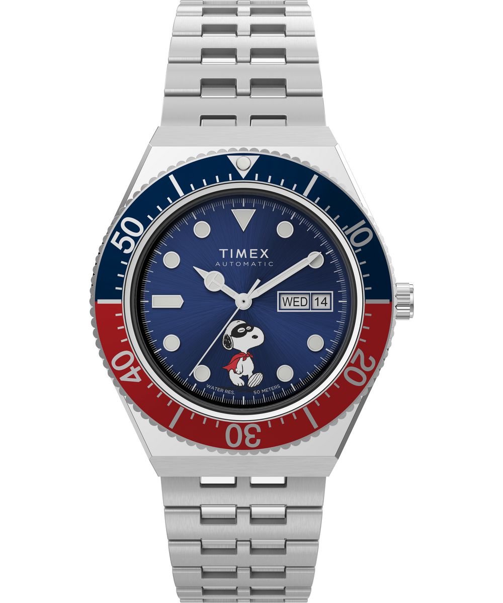 Timex Peanuts M79 TW2W47500 Horloge - Staal - Zilverkleurig - Ø 40 mm