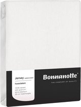 Bonnanotte Hoeslaken Jersey Dubbel Stretch White 180x200/210