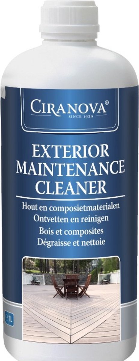 Ciranova Exterior Maintenance Cleaner - 1 liter - Onderhoudsmiddel voor buitenhout