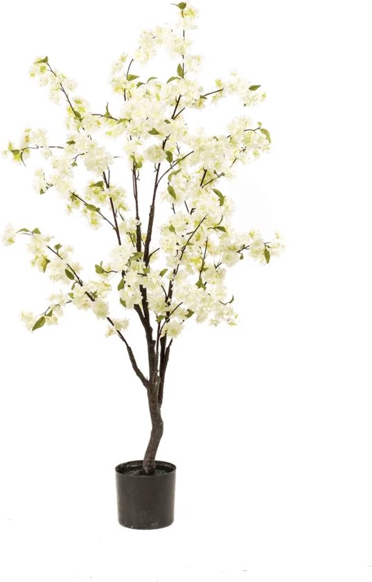Bloesemboom - Cherry Blossom - Wit - 135cm - Kunstplant - Kersen Bloesem