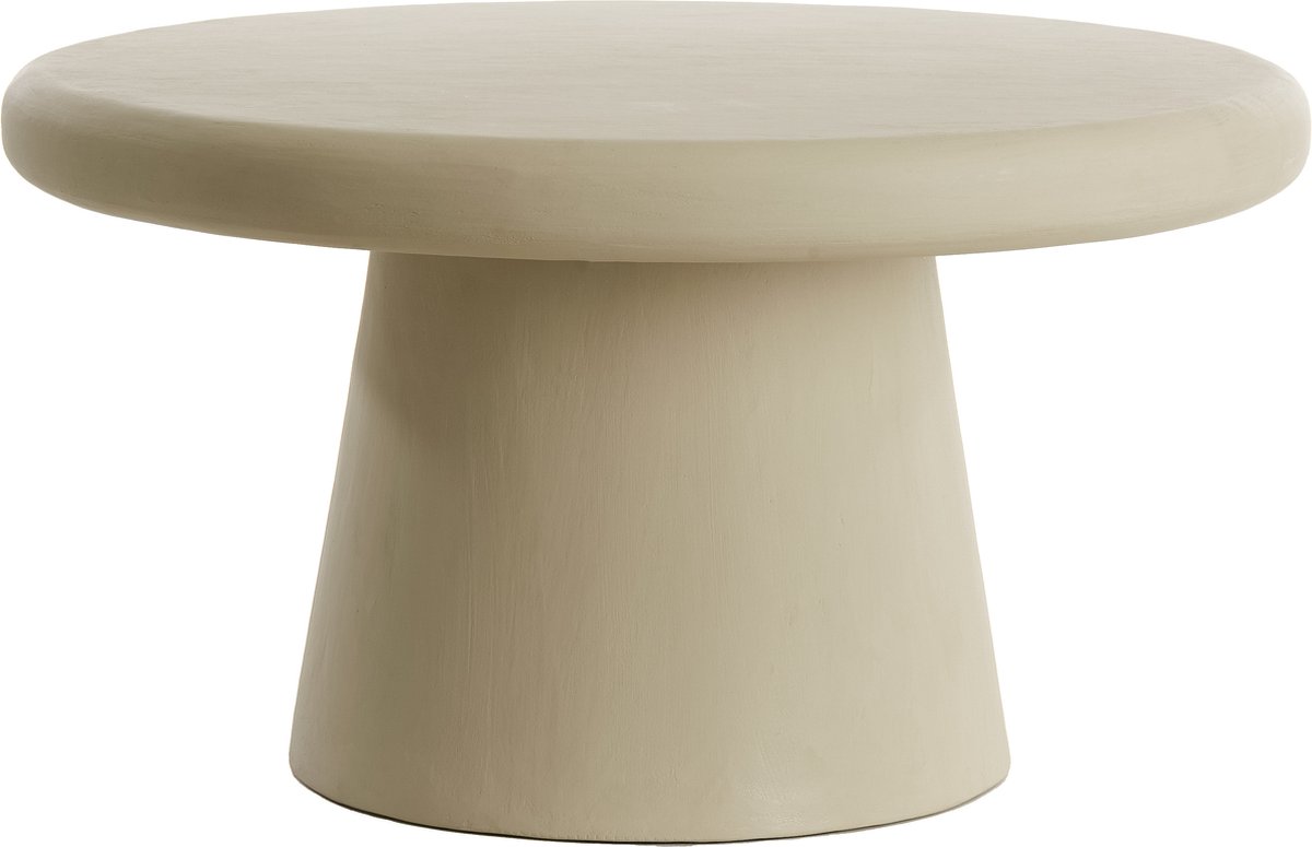 Salontafel KULONA - Ø70x38cm - Bruin