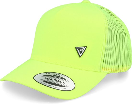 Hatstore- Padel Headwear White Rubber Neon Trucker - Padelville Cap