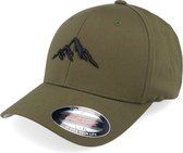 Hatstore- Mountain 3d Black/Olive Flexfit - Wild Spirit Cap