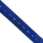 BamBella® Knoopsgat Elastiek - Blauw - 1 Meter - gaten band knoopsgaten - 15mm breed