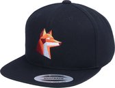 Hatstore- Kids Paper Fox Black Snapback - Kiddo Cap Cap