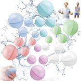 Waterballonnen - Herbruikbare Waterballonnen - Waterspeelgoed - Waterbal 24 Stuks - 6 Kleuren