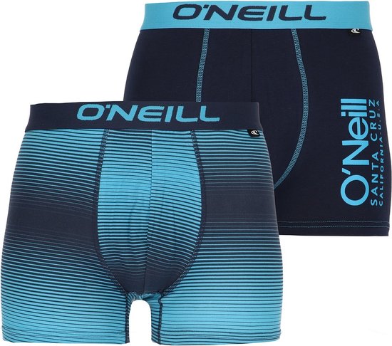 O'Neill premium heren boxershorts 2-pack - gradient & plain - maat XXL