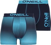 O'Neill premium heren boxershorts 2-pack - gradient & plain - maat L