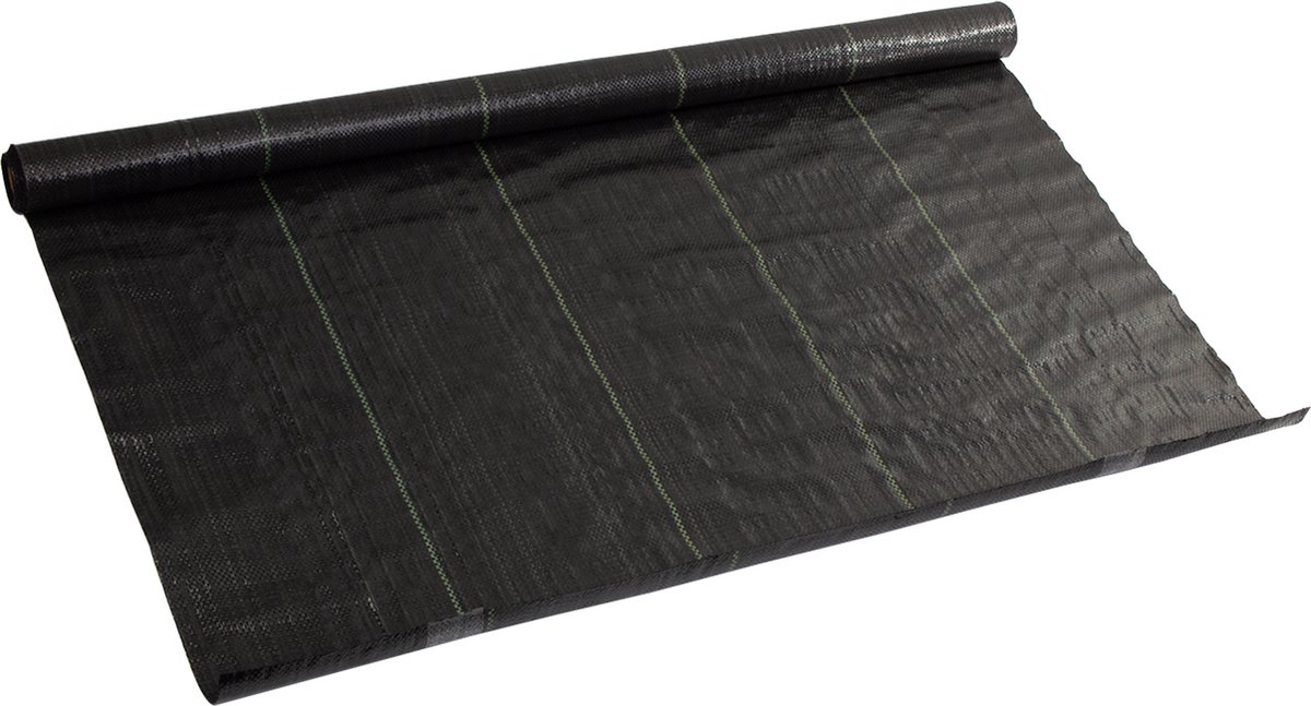 Greenmill - Agrotextiel, antikruid, 100g, 1x10m, zwart, GR10