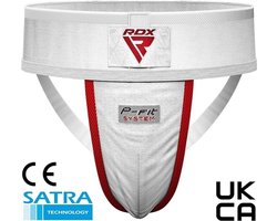 RDX Sports H1+ Kruisbeschermer met Gel Cup - Wit - Maat: M