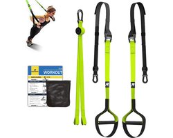 Sling Trainer Sling Trainer Set met deuranker instelbaar fitness thuis suspensie - geschikt voor onderweg en voor training binnen en buiten