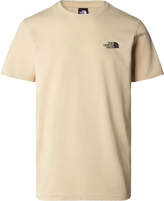 The north face simple dome t-shirt in de kleur ecru.