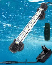 Aquarium Verlichting IP68 Waterdicht - Handmatige Schakelaar - Wit/Blauw Licht - Dimbaar & Timer - 18 cm