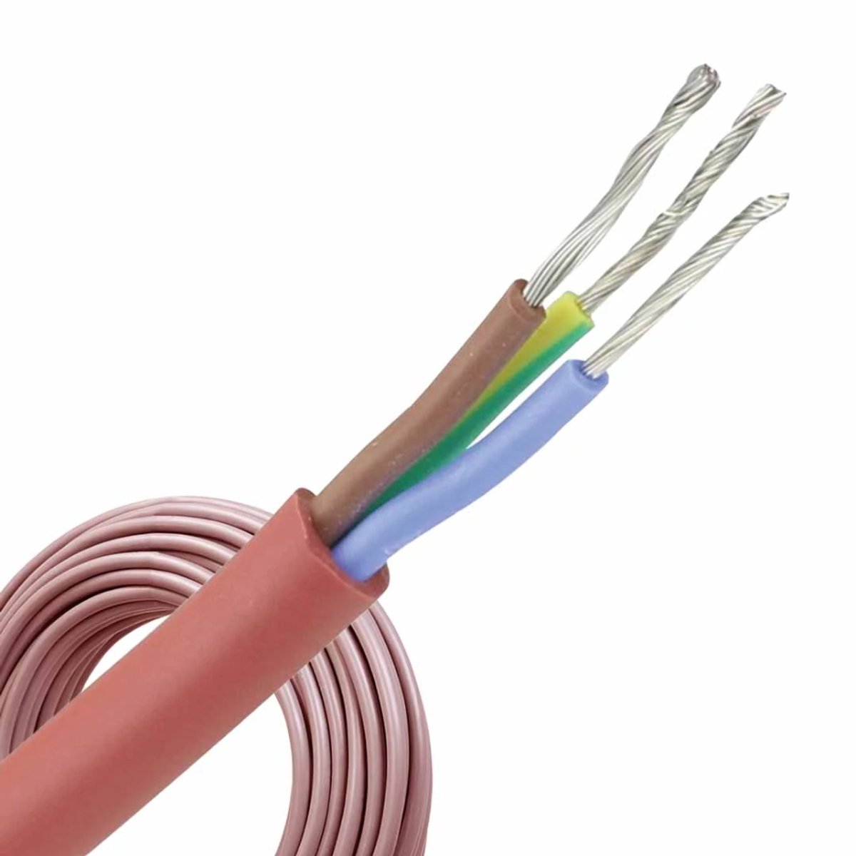 Siliconenkabel SiHF 3x0.75mm² per rol 100 meter