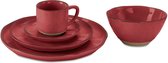 LOBERON Servies set van 30 Biarré rood