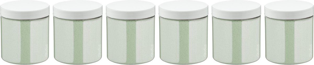 Goedkoopste Scrubzout Dennen - 300 gram - Pot met witte deksel - set van 6 stuks - Hydraterende Lichaamsscrub
