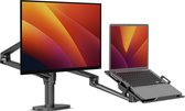 Bol.com Alberenz® laptop monitor arm zwart - Monitor beugel - Ergonomisch ontwerp - Monitor standaard - Laptop Standaard - Monit... aanbieding