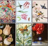 6 Luxe Kunst Wenskaarten - Wereldberoemde Meesters - Ansichtkaarten - 10 x 10,5cm - 6 kaarten in een mapje - Gratis verzonden