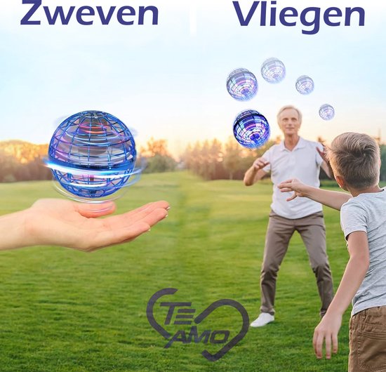 Abree Vliegend Speelgoed Voor Volwassenen En Kinderen USB Opladen Handbediende Mini Ufo Drone Spinner Met 360 Draaibare En Stralende Rgb Led Verlichting Blauw Abree Vliegend Speelgoed Voor Volwassenen En Kinderen USB Opladen Handbediende Mini Ufo Drone Spinner Met 360 Draaibare En Stralende Rgb Led Verlichting Blauw