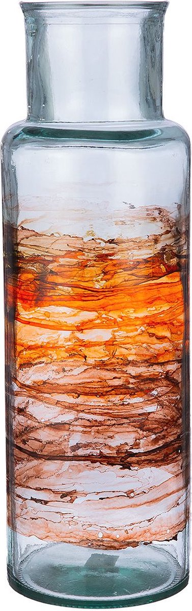 Handgemaakte vaas borne apotheker model - recycle materiaal -gemaakt in europa - 45x15 cm