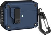 YONO Hoesje geschikt voor Apple Airpods 3 - Hard Case met Lock - Donkerblauw