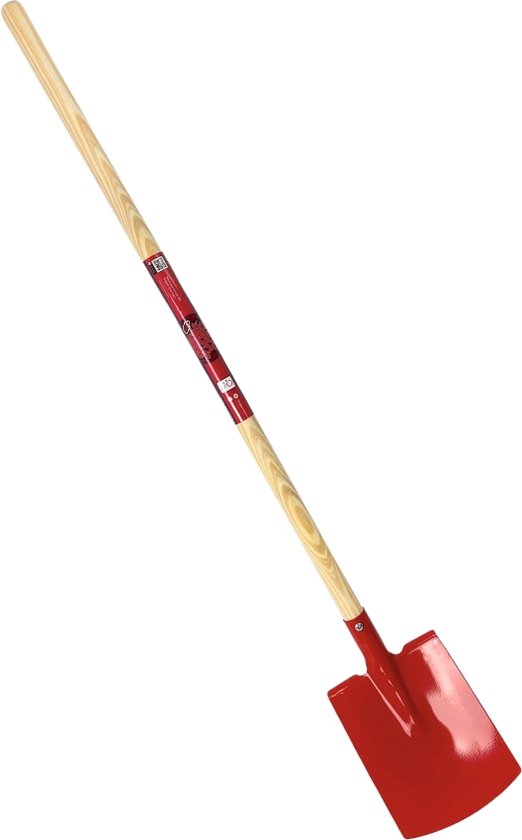 Synx Tools Kinderspade met opstapje Rood - Kinderspade - schepjes - Bats / Spade - Buitenspeelgoed - Tuinierspeelgoed - Zandbakspeelgoed - Speelgoed - Schopje - Kinderen - Totale lengte 73cm van Synx Tools — afbeelding 3