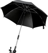 Universele parasol voor kinderwagens UV-bescherming 50+ zonwering voor buggy kinderwagenparaplu 72 cm diameter paraplu zwart