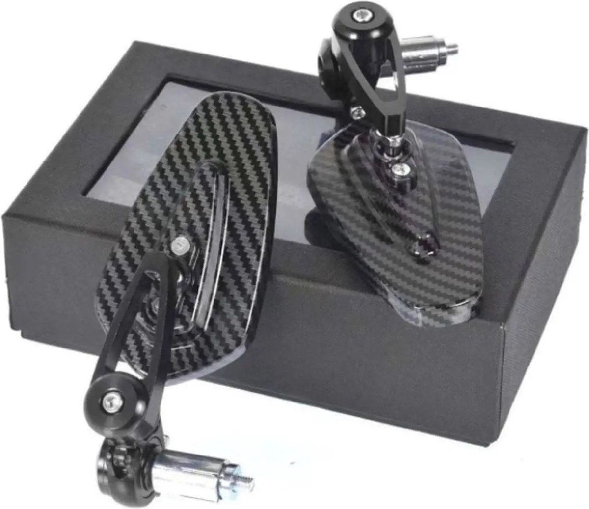 Bar end spiegels carbon fiber scooter motor