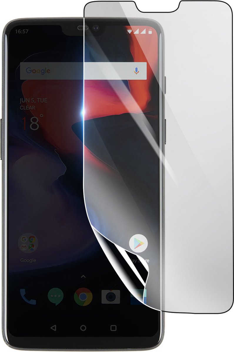 3mk, Geschikt voor Oneplus 6, Schokbestendige Hydrogel Screenprotector, Transparant