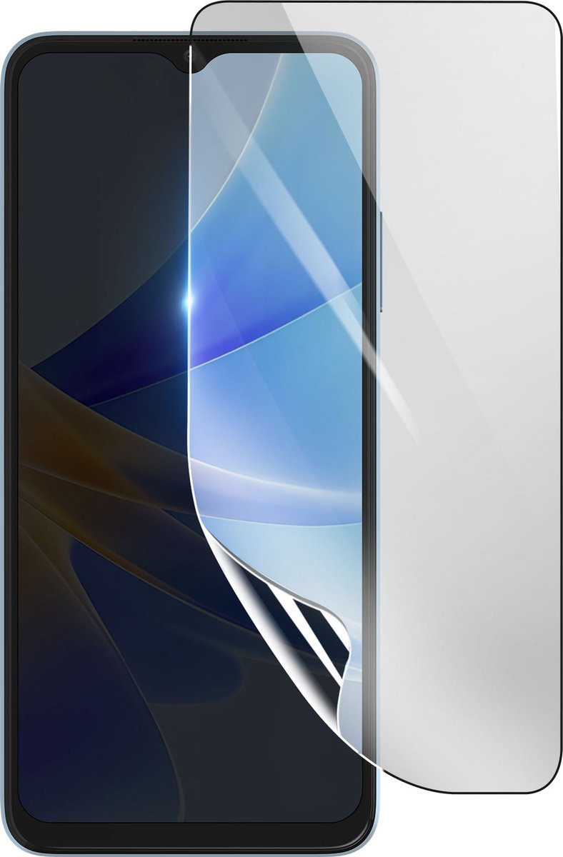 3mk, Geschikt voor Oppo A17, Schokbestendige Hydrogel Screenprotector, Transparant