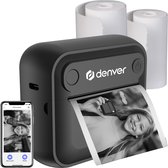 Denver Mini Pocket Printer - Printer d'autocollants - Papier thermique - Bluetooth - Imprimante photo mobile - MBP32B