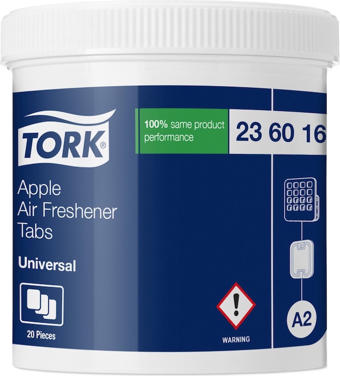 Goedkoopste Tork Luchtverfrisser Schijfjes met Appelgeur A2 (236016)- 2 x 20 stuks voordeelverpakking