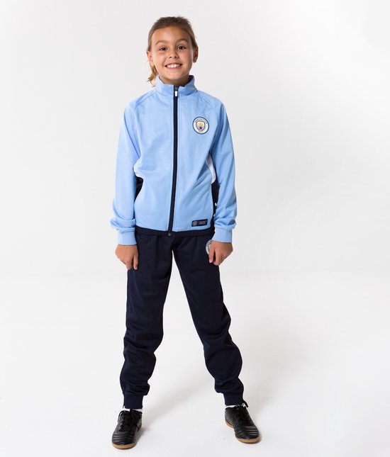 Manchester City Trainingspak Kids 22/23 - Maat 164 - Voetbal - Lichtblauw/Donkerblauw