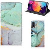 Bookcase voor Geschikt voor Samsung Galaxy A50 Watercolor Mix