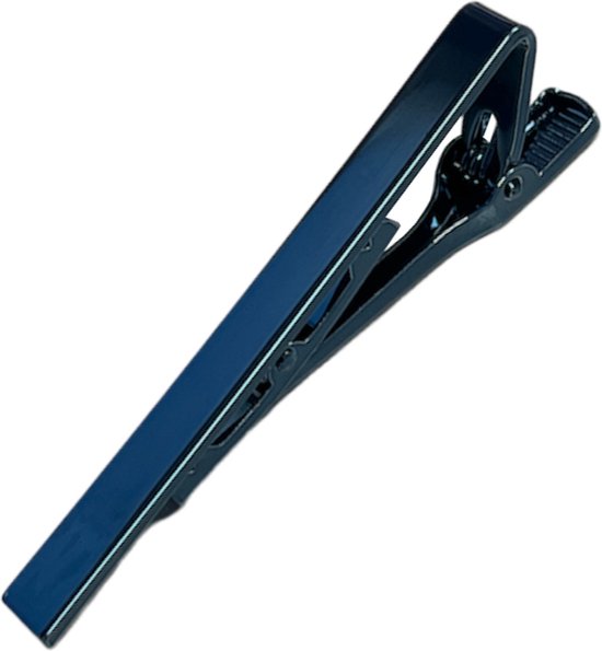 Fako Bijoux® - Dasspeld - Stropdas Clip - Tie Clip - Metal - 58mm - Blauw