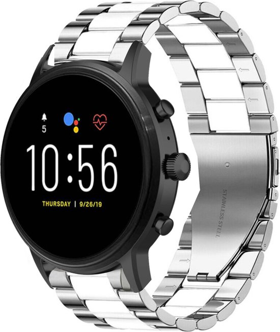 Strapit Stalen schakel bandje geschikt voor Fossil Gen 5 / Gen 5e
