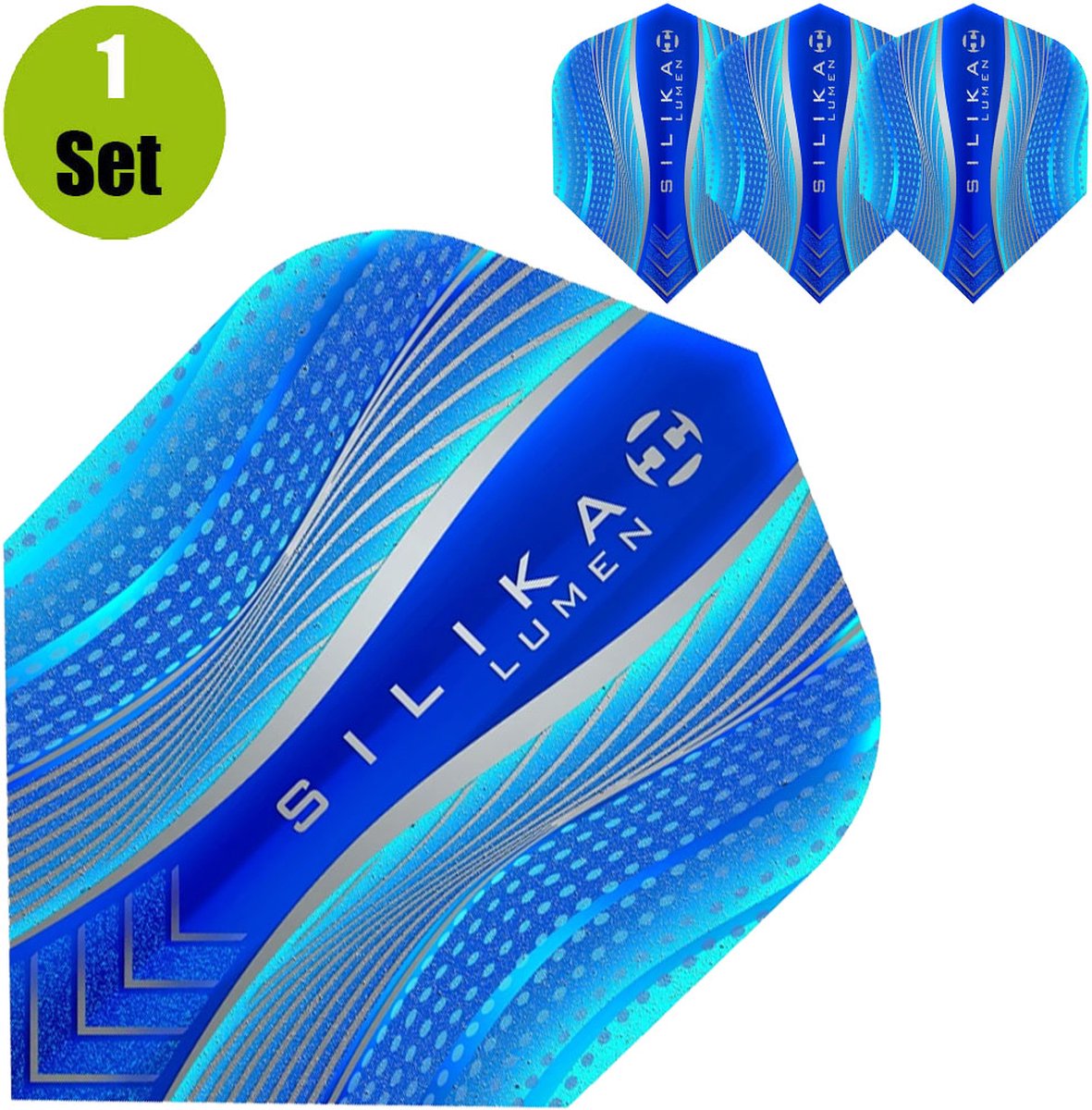 Harrows Silika Lumen Dartflights - Blauw