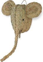 Safaary - Rieten Dierenkop Olifant
