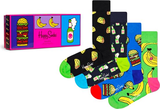 Happy Socks giftbox 4P sokken yummy yummy multi - 36-40