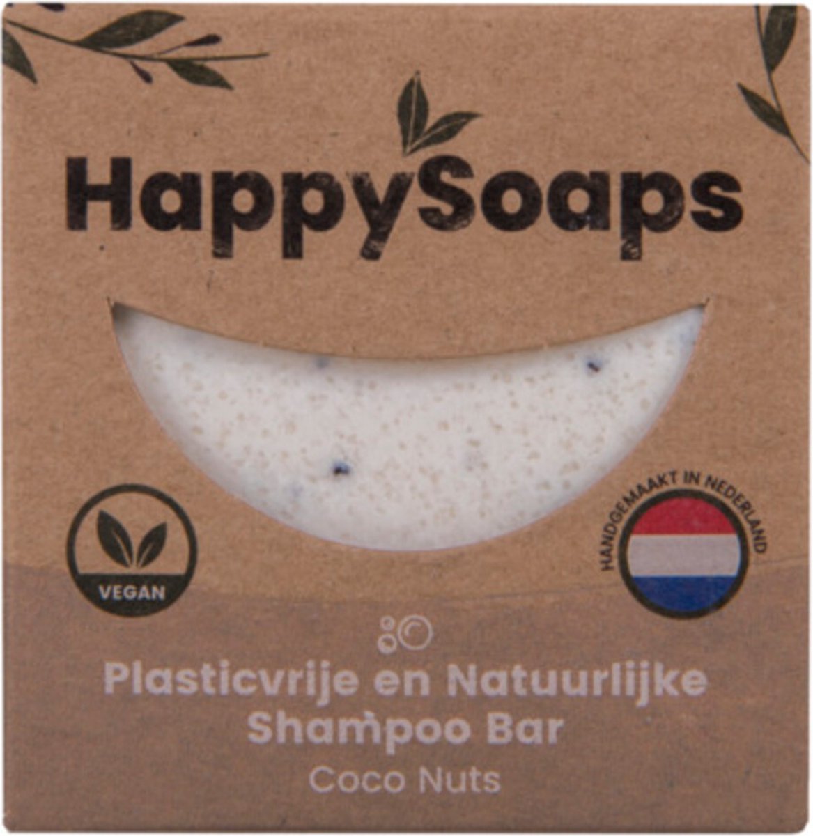 6x HappySoaps Shampoo Bar Coco Nuts 70 gr