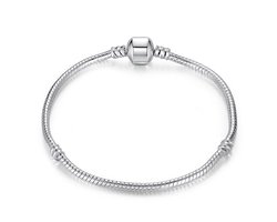 Verzilverde Bedelarmband voor Bedels - Sieraden - 20 cm -Emmyrovi