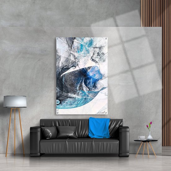 Luxe Plexiglas Schilderij Ice Beam | 90x60 | Woonkamer | Slaapkamer | Kantoor | Muziek | Design | Art | Modern | ** 5MM DIK**