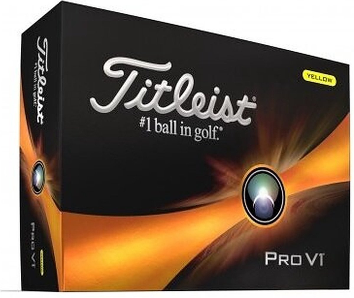 12 Golfballen Titleist ProV1 2023 Geel