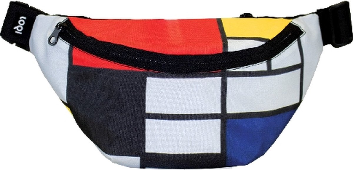 LOQI Bum Bag M.C. - Composition with Red, Yellow, Blue and Black Recycled