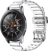 Strap-it Smartwatch bandje 22mm - doorzichtige horlogeband geschikt voor Samsung Galaxy Watch 3 45mm / Galaxy Watch 46mm / Gear S3 Classic & Frontier - Amazfit GTR 47mm / GTR 2 / GTR 3 & 3 Pro / GTR 4 - OnePlus Watch - transparant