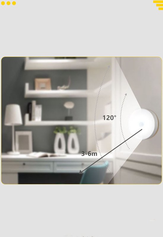 Oplaadbare LED Nachtlamp met bewegingsmelder en Magnetische bevestiging van Aigostar — afbeelding 4