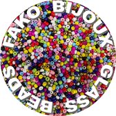 Fako Bijoux® - Boîte à Perles DIY - Perles de Rocailles en Glas - Fabrication de Bijoux - 4mm - 1000 Pièces - Mix
