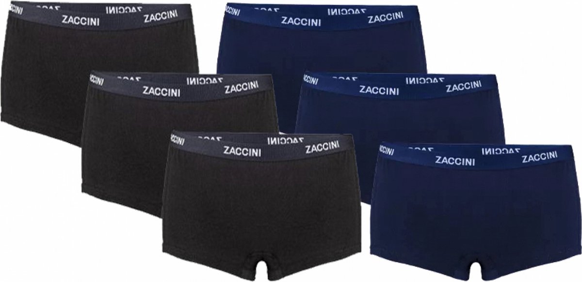 Zaccini Dames 6-pack: Black & Navy