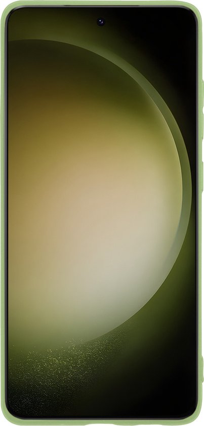 Hoes Geschikt voor Samsung S23 Hoesje Siliconen Back Cover Case - Hoesje Geschikt voor Samsung Galaxy S23 Hoes Cover Hoesje - Groen - 2 Stuks